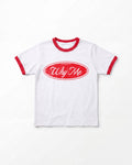 WHY ME RINGER TEE